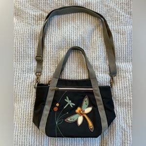 Chala CV-Venture Mini Carryall Crossbody black with dragonfly